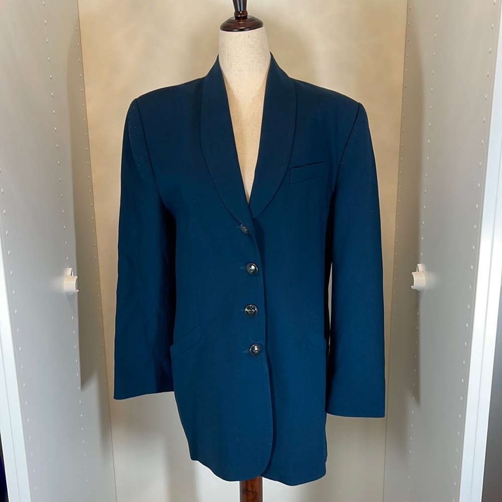 Francess & Rita’s Teal 4 Button Blazer Size 10